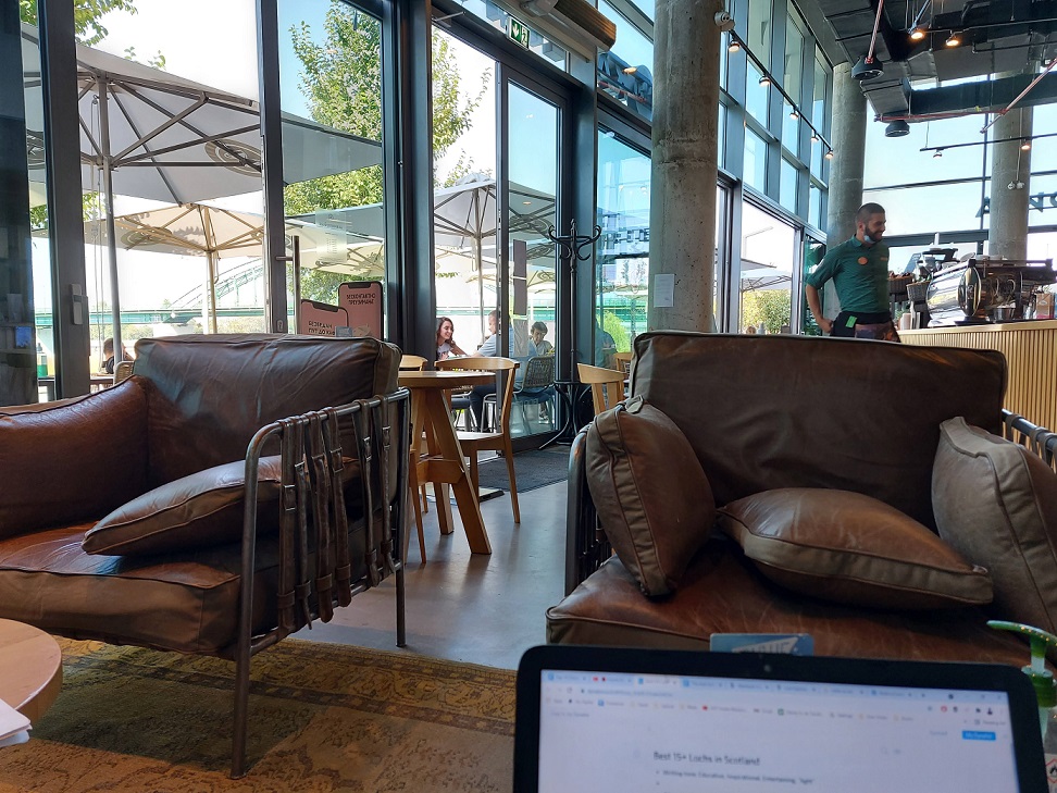 Kafeterijia Waterfront, one of the best cafes for remote workers in Belgrade