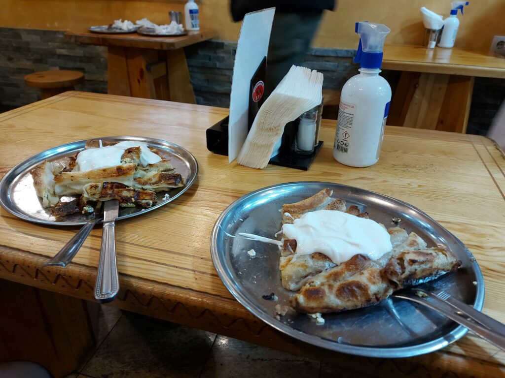 Some burek, in Sarajevo. Eating this is one of the best things to do in Sarajevo